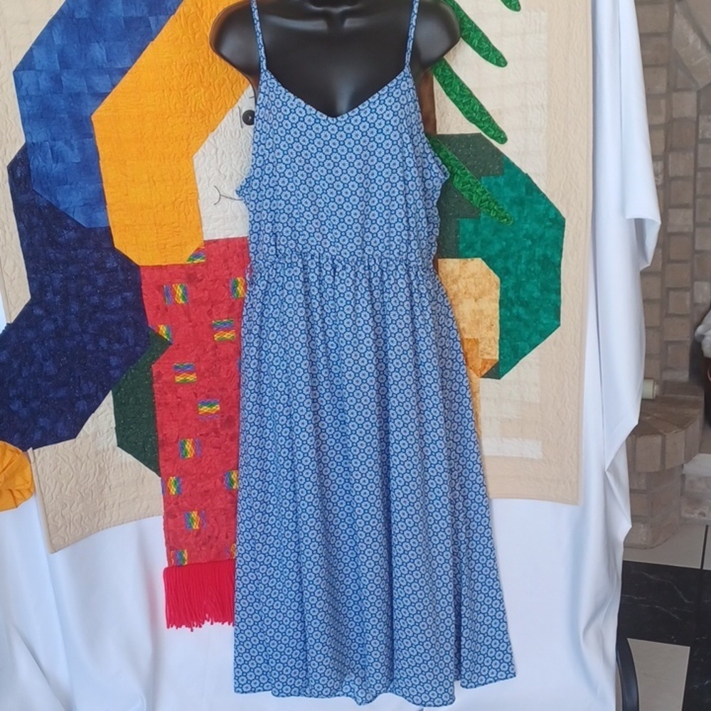 Morgan Taylor sleeveless dress, adj strap, side zip, no belt, Size 1X